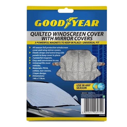 Goodyear - Goodyear Quilted Magnetic Windscreen Cover