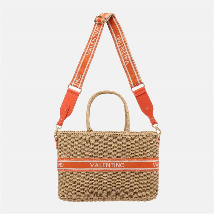 Valentino Women's Brown Straw Bag, Sports Direct