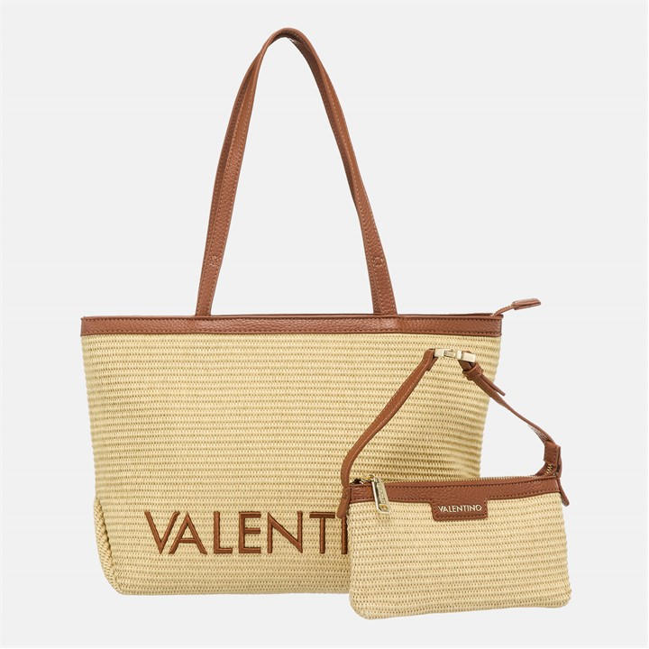 Valentino Women's Brown Straw Bag, Sports Direct