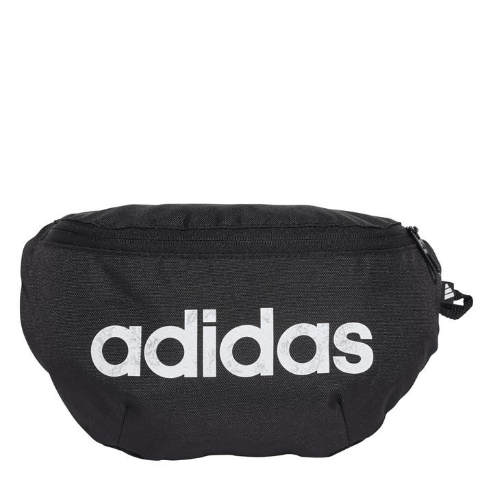 Adidas  Black Linear Waist Bag, Sports Direct