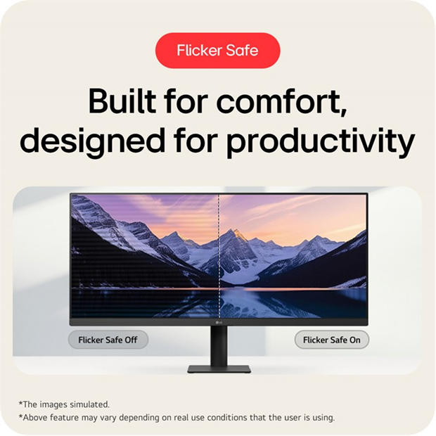 Black - LG - LG 34U511A-B 34 Inch UltraWide 21:9 100Hz IPS Monitor