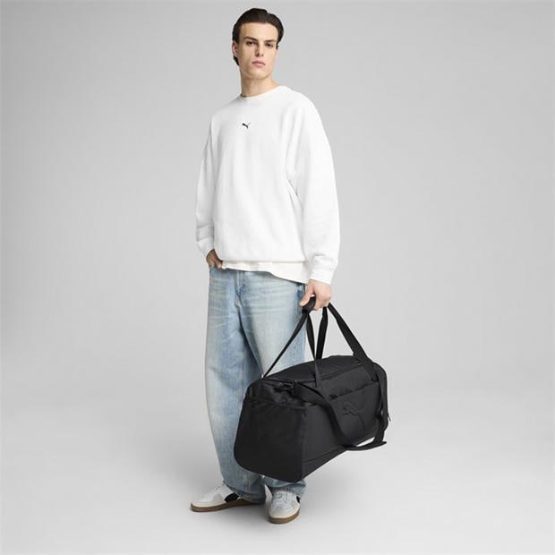 Black - Puma - Buzz Medium Sports Bag Holdall Unisex Adults