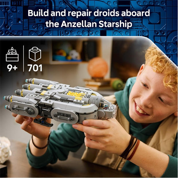 Mandalorian - LEGO - Star Wars Anzellan Starship Building Toy Set 75445