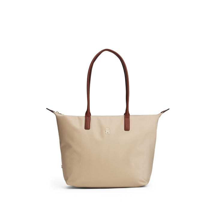 Tommy Hilfiger Women's Beige Popette Tote Bags, Sports Direct