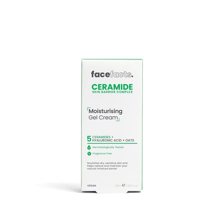 Face Facts  Clear Fa Ceramide Moisturising Gel Cream, Sports Direct