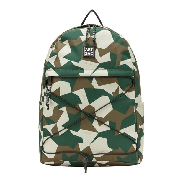 Multi - Artsac - Artsac Elastic Front Pocket Backpack
