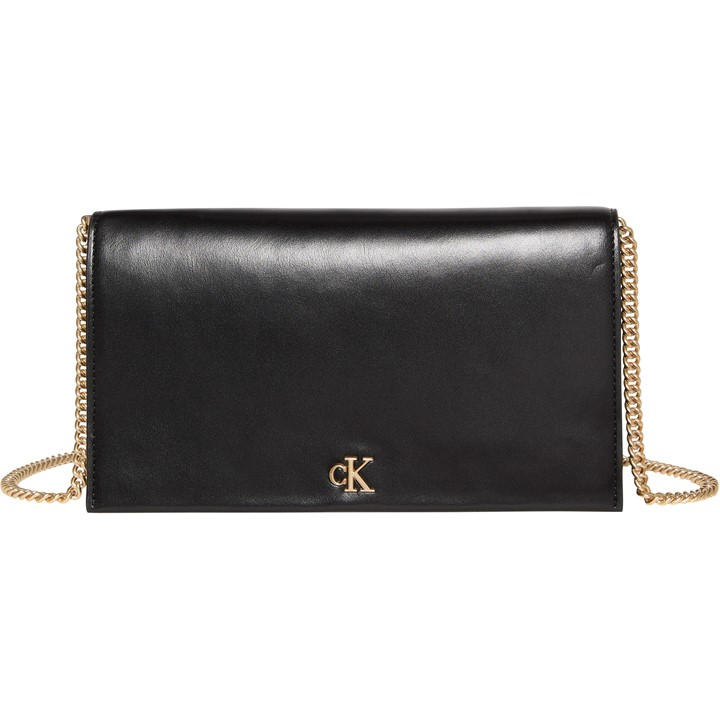 Calvin Klein Women's Black Ck L Wallet On Chain, Sports Direct