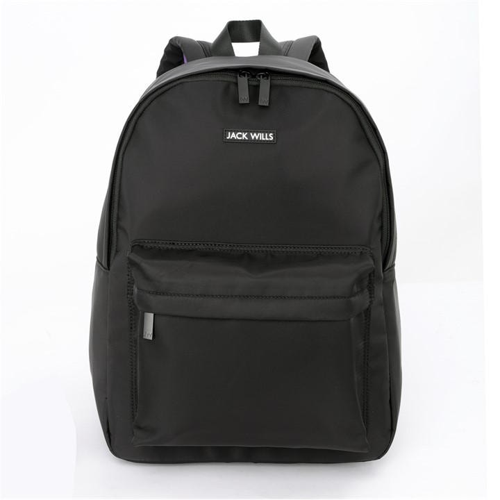 Jack Wills  Black Classic Backpack, Sports Direct