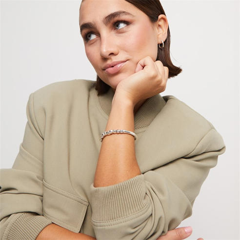 UNOde50 - UNOde50 Sterling Silver-Plated Stretch Bracelet