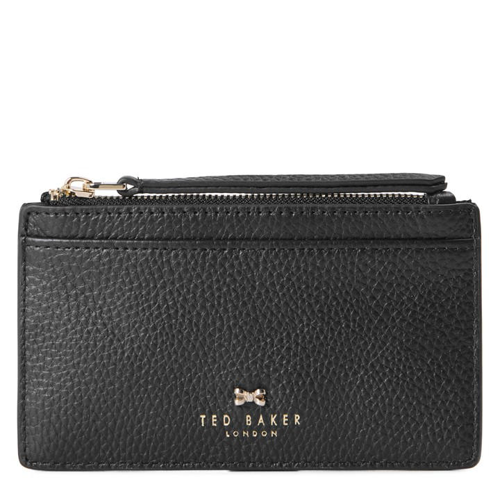 Ted Baker Women's Bow Zip Leather Card Holder Black - Image 4