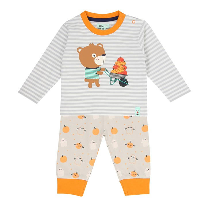 Lilly And Sid Boys  Kids' Pumpkin Ghost Baby Bodysuit in Size Child, Sports Direct