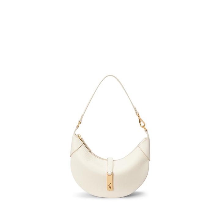 Polo Ralph Lauren Women's White Calfskin Mini Shoulder Bag, Sports Direct