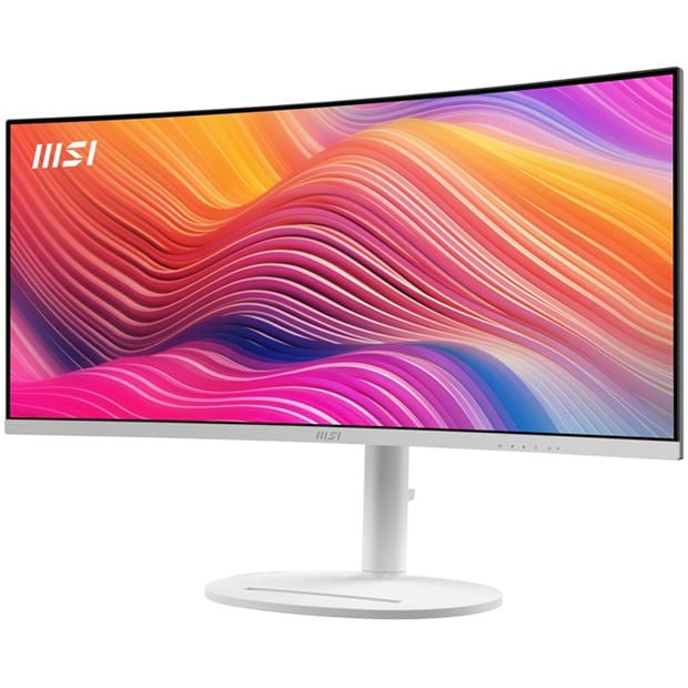 White - MSI - Modern MD342CQPW 34 inch 120Hz UWQHD Curved Monitor