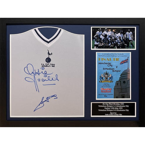 AllStarSignings Ltd - Ardiles/Villa dual signed 81 Spurs shirt