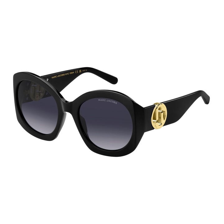 Marc Jacobs Women's Black Butterfly Oval Sunglasses, Sports Direct