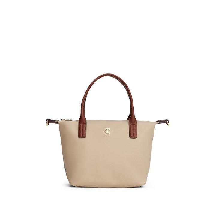 Tommy Hilfiger Women's Beige Popette Mini Tote Bags, Sports Direct