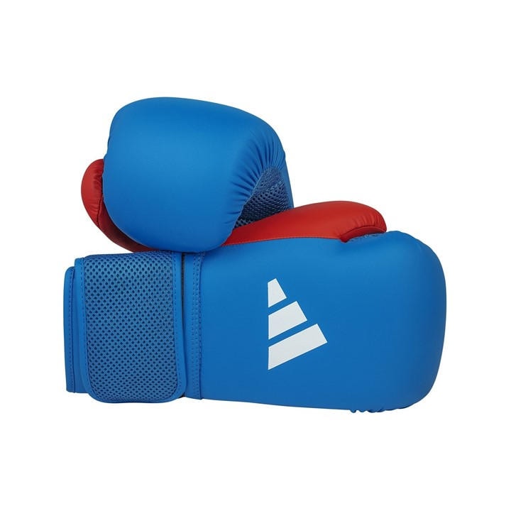 Adidas  Kids Blue Boxing Gloves And Focus Mitts Set , Sports Direct