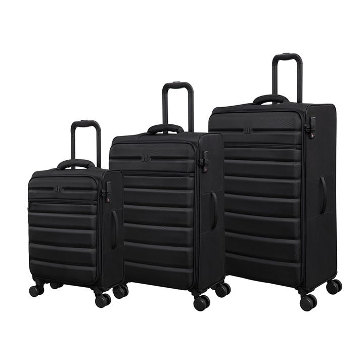It Luggage  Black Soft Case Suitcase in Size 22in/56cm, Sports Direct