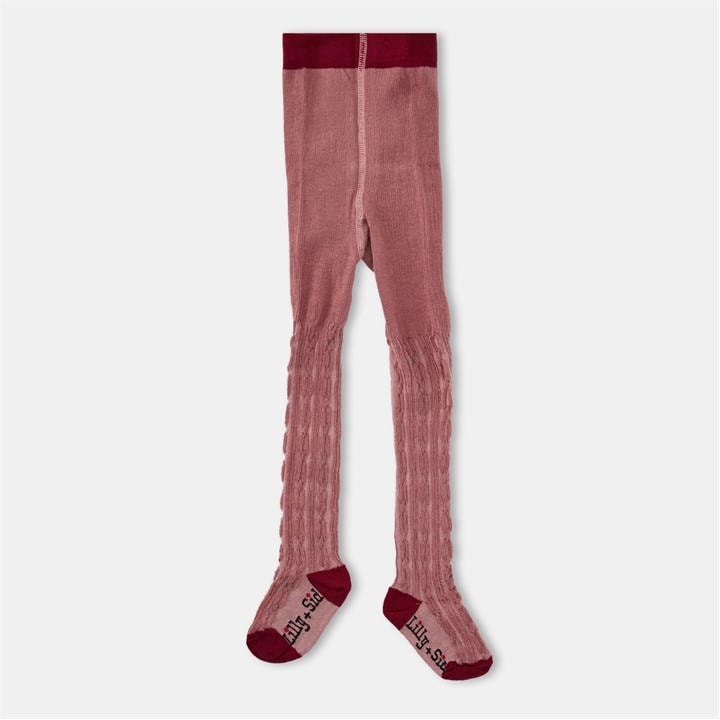 Lilly And Sid Girls Pink Kids' Opaque Tights in Size XS Girls, Sports Direct