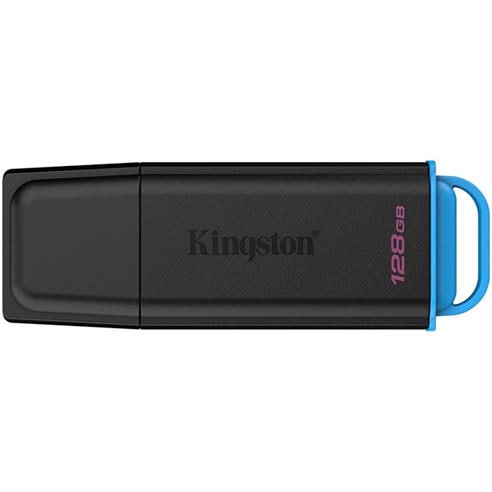Kingston Technology - 128GB Portable USB 3.2 Gen 1 DataTraveler Exodia Black/Blue