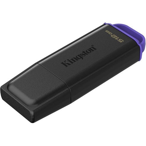 Kingston Technology - 512GB Portable USB 3.2 Gen 1 DataTraveler Exodia Black/Purple