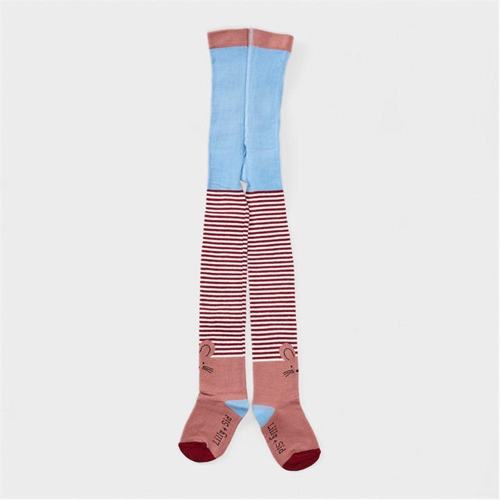 Lilly And Sid Girls Brown Kids' Mouse Patterned Tights in Size Junior, Sports Direct