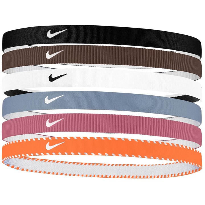 Nike  Kids Black Flex Kids Headbands (6 Pack) in Size Junior, Sports Direct
