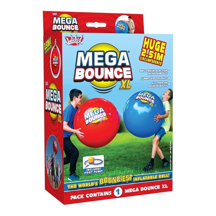 Wicked  Kids Blue Mega Bounce Xl Balls , Sports Direct