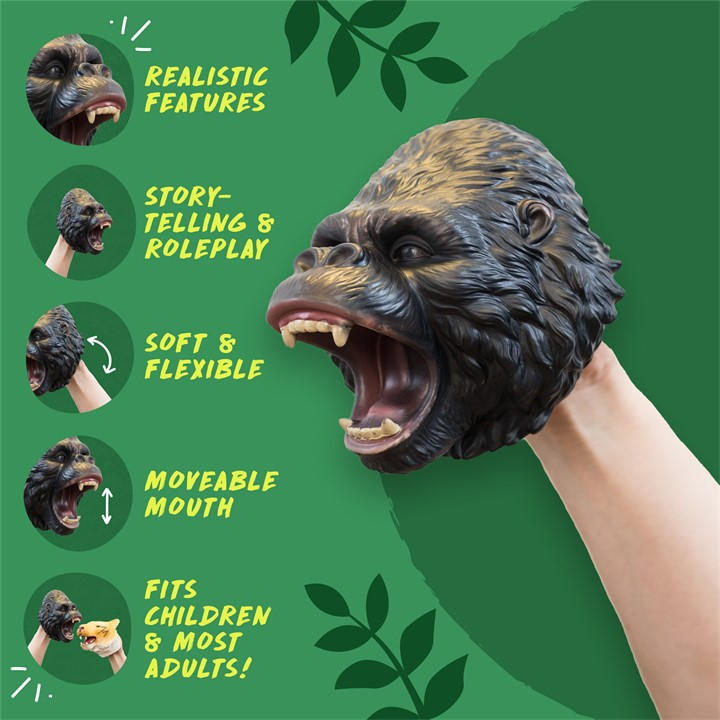Wild Thingz  Kids  Hand Puppet - Gorilla, Sports Direct