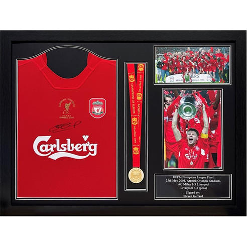 AllStarSignings Ltd - Steven Gerrard signed Liverpool shirt