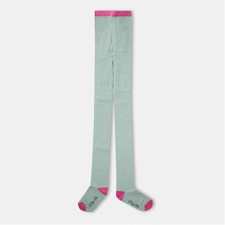 Lilly And Sid Girls  Kids' Sage Rib Opaque Tights in Size XS Girls, Sports Direct