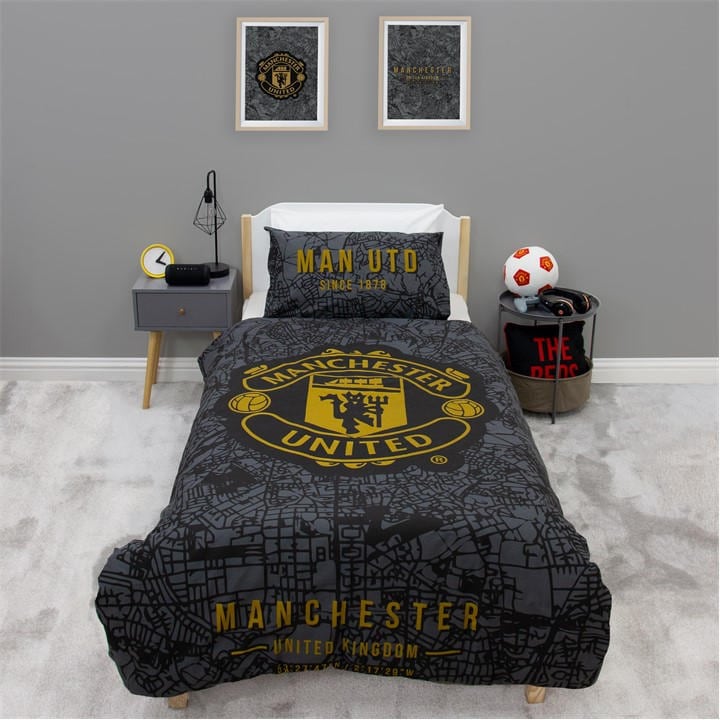 Manchester United   Kids   Map  Panel Duvet, Football by  FC in Size Single, Sports Direct - Image 5