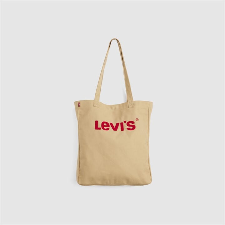 Levis Women's Cream Everyday Graphic Cotton Tote Bag, Sports Direct