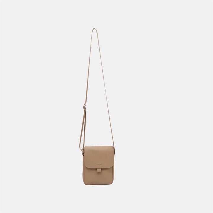 Firetrap Women's Beige Leather Satchel Crossbody Bag, Sports Direct