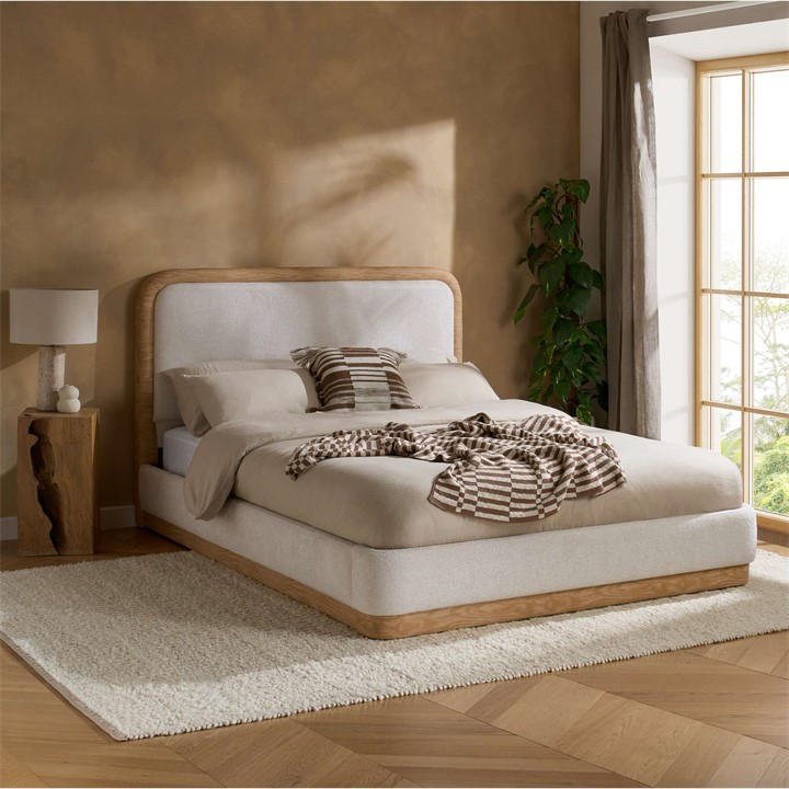 Birlea  White Girona King Bed in Size Double, Sports Direct