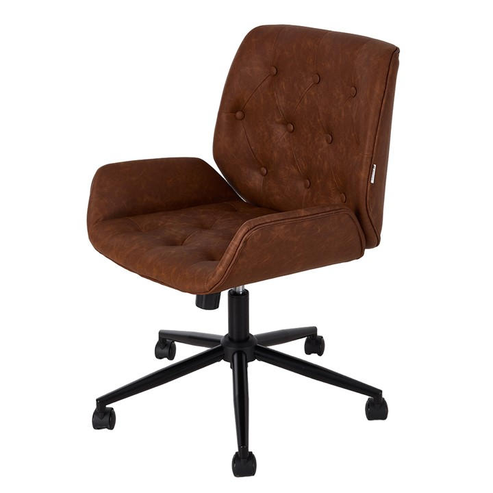 Kabinet Uk  Brown Swivel & Height Adjustable Office Chair, Sports Direct