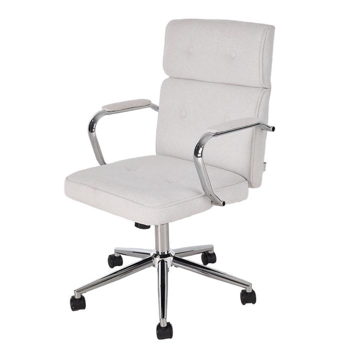 Kabinet Uk  White Swivel & Height Adjustable Office Chair, Sports Direct