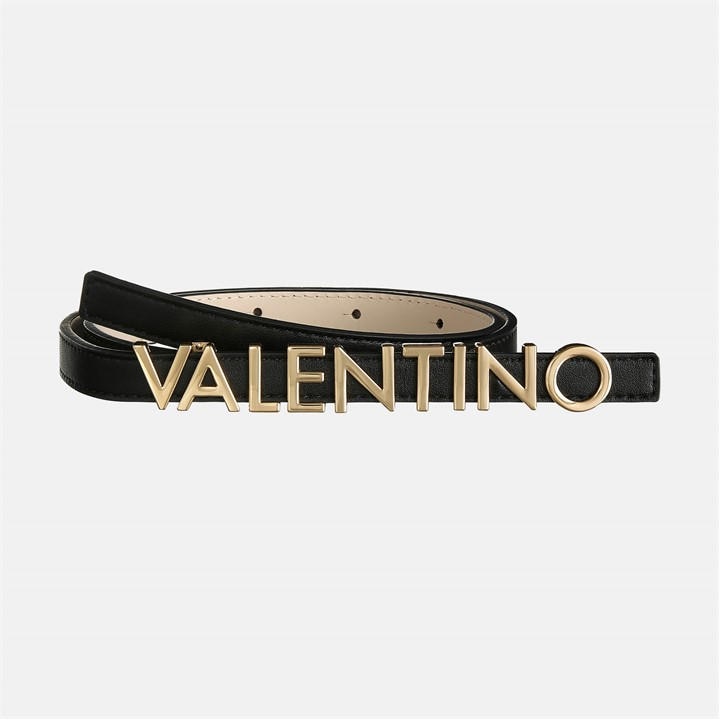 Valentino Women's Black Adjustable Faux Leather Belt in Size L, Sports Direct