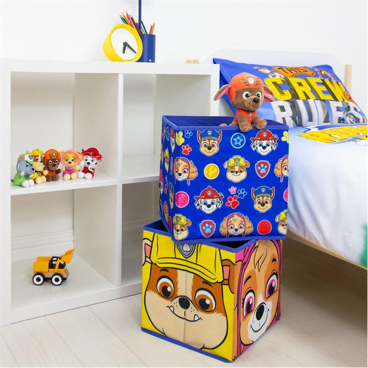 Paw Patrol  Kids  Faces 2 Pack Storage Box in Size 30x30x30cm, Sports Direct