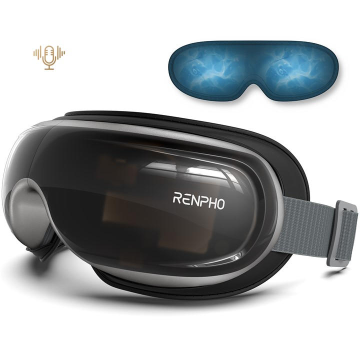 Renpho  Black Eyeris 3 - Eye Massager With Voice Control, Sports Direct