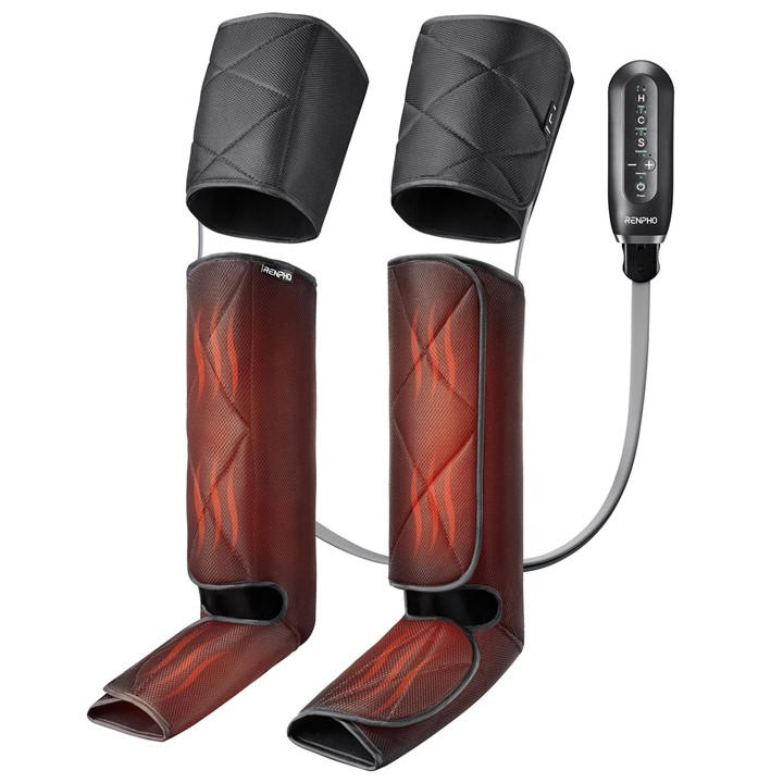 Renpho Aeria Ultimate Thermal Full Leg Air Recovery Massager - Grey - 27in Calf Size - Image 4
