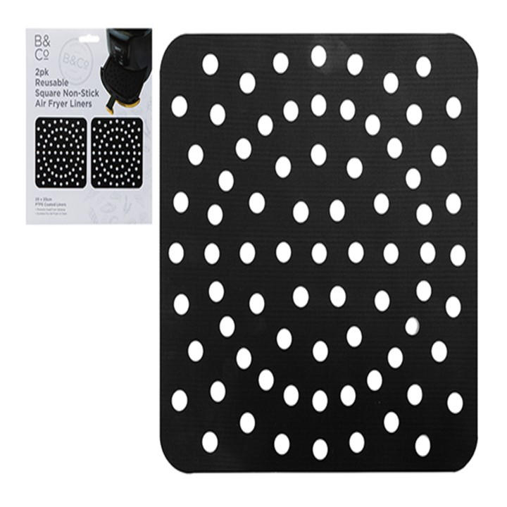 B And Co  Black B And C 2Pk Air Fryer Liner, Sports Direct