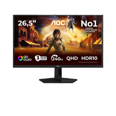 AOC - AOC Q27G41ZDF 27 Inch QD-OLED QHD 240Hz HDMI 2.1 Gaming monitor