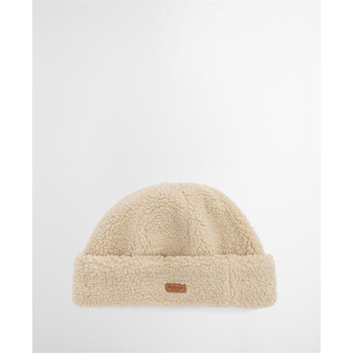 Barbour Women's Cream Cathy Fleece Docker Hat in Size S - M, Sports Direct