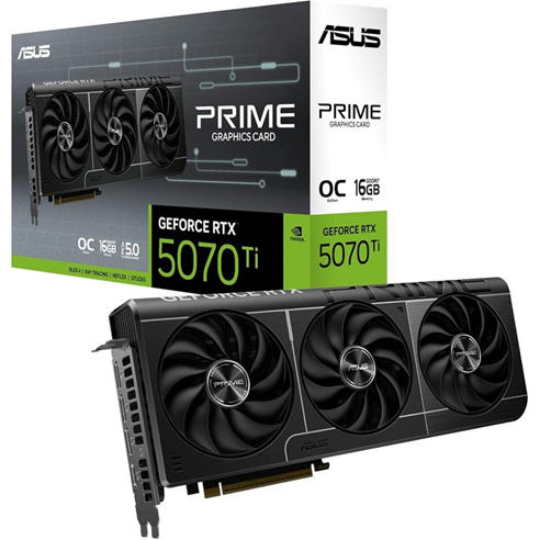ASUS - NVIDIA GeForce RTX 5070 Ti PRIME OC Graphics Card for Gaming - 16GB