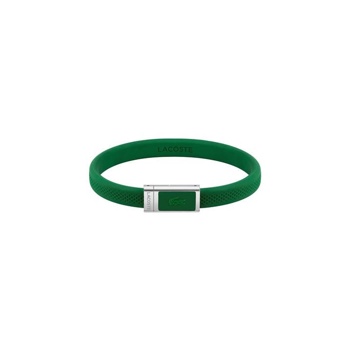 Lacoste Men's Green .12.12 Gents Silicone Bracelet, Sports Direct