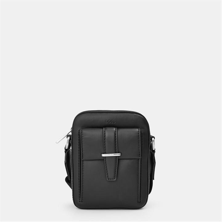 Boss Men's Black Alaric Zipped Cross Body Bag, Sports Direct