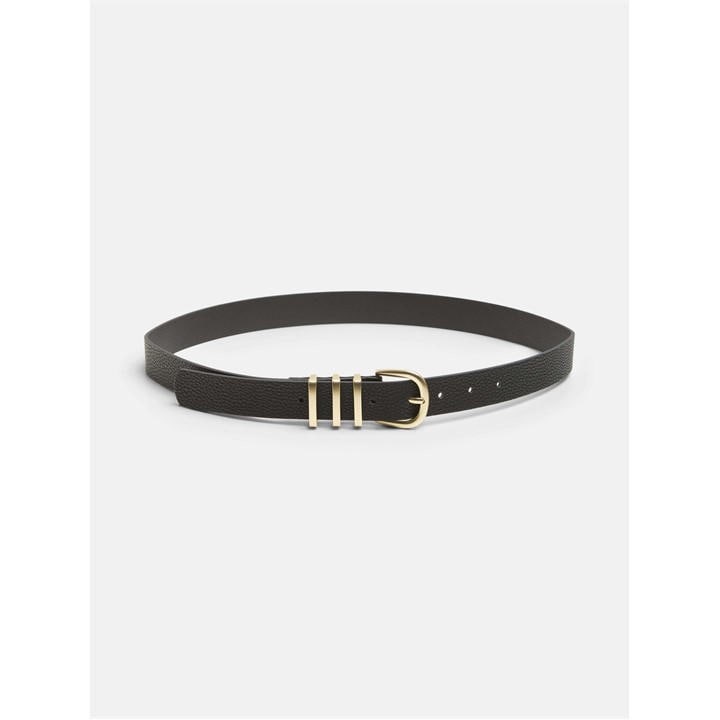 Pieces Women's Black Lea Pu Belt Ld63 in Size M, Sports Direct