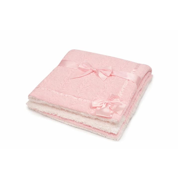 Snuggle Baby  Kids Pink Bow Wrap Blanket, Sports Direct