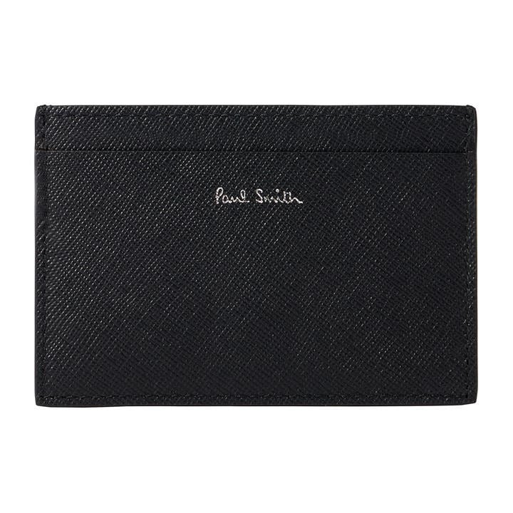 Paul Smith Men's Black Leather Printed Card Holder, Sports Direct